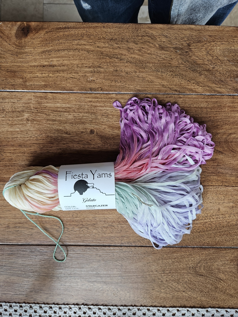 Gelato 'Stargazer' Multicolor Ribbon Yarn - Picture 3 of 4